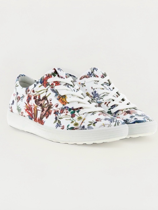 Ecco Shoes - RARE Ecco Soft 7 Women’s Kristjana S. Williams Leather Sneaker US 8/8.5 EU 39